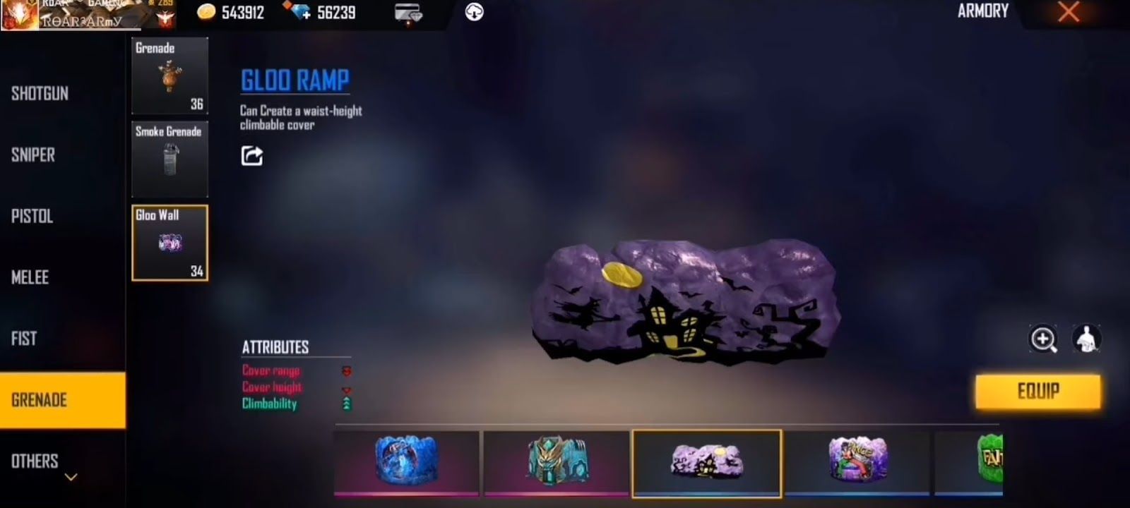 Gloo Ramp has the smallest build (Image via YouTube/Roar Gaming)