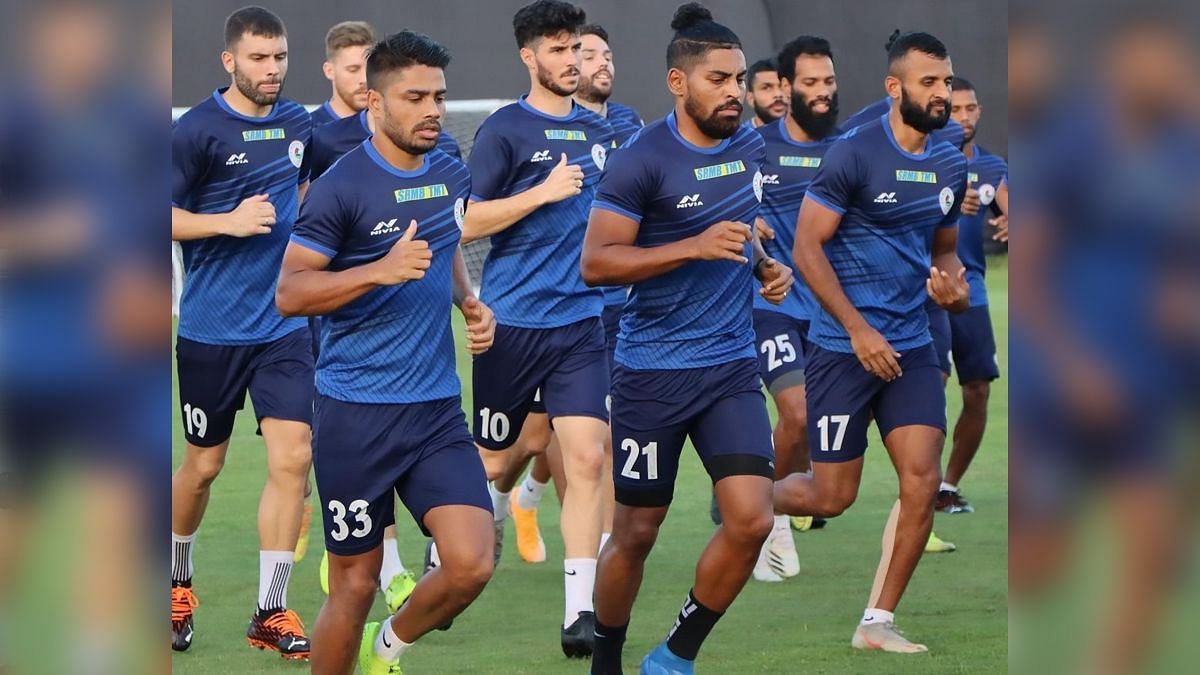 ATK Mohun Bagan players during a training session (Image courtesy: ATK Mohun Bagan Twitter)