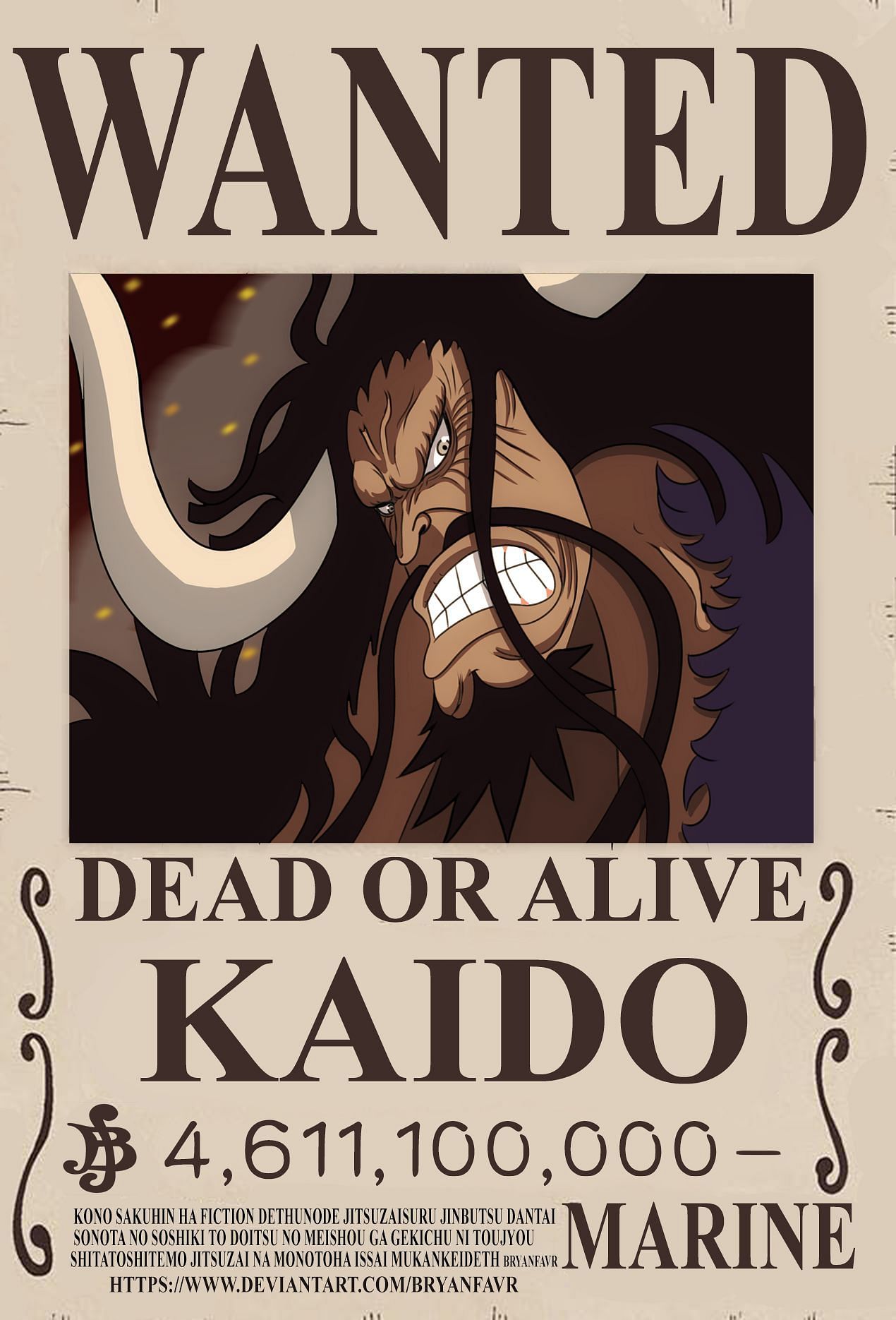 Why does Gold D D. Roger have the highest bounty and not Kaido as