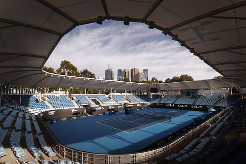 The Australian Open grounds at Melbourne Park