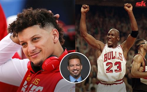 NBA legend Michael Jordan and NFL superstar Patrick Mahomes