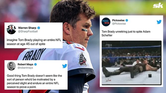 "Imagine him playing an entire season at 45 out of spite" - NFL fans feel retirement talk could fuel Tom Brady's desire to return