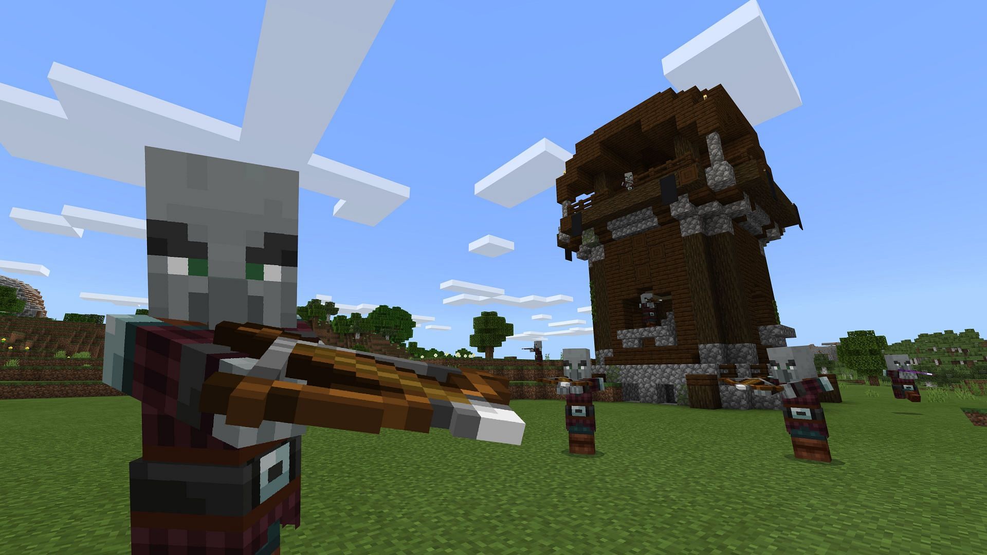 Pillagers near the outpost (Image via Minecraft)