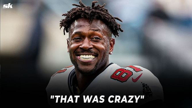Watch: Antonio Brown responds to rumors of him hooking up with OnlyFans model night before infamous walkout