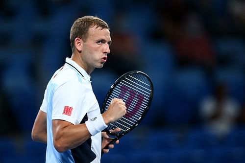 Dan Evans lost his cool in his semifinal match against Aslan Karatsev in Sydney