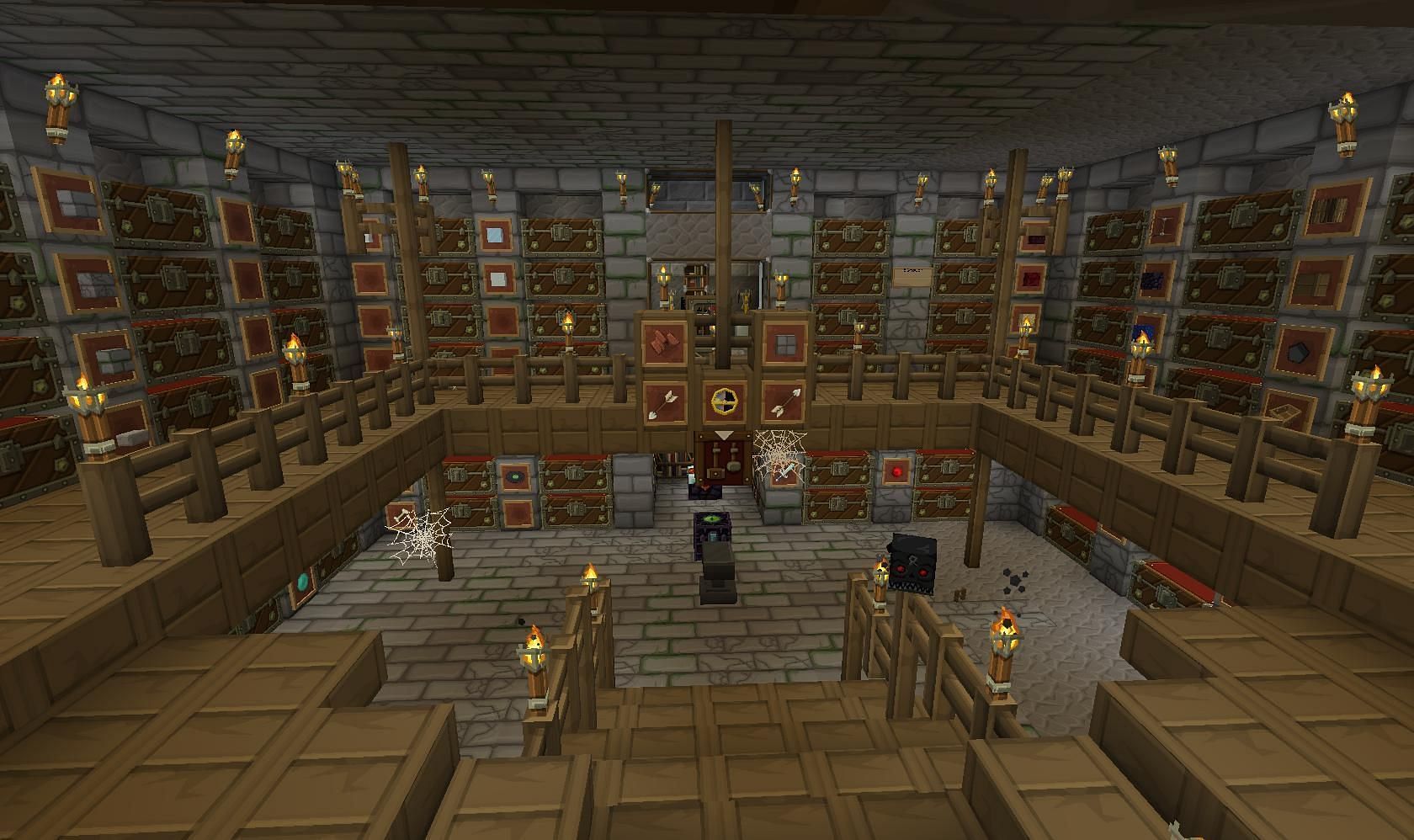 Clearing out the underground is a quick way to fill up one&#039;s inventory (Image via Mojang)