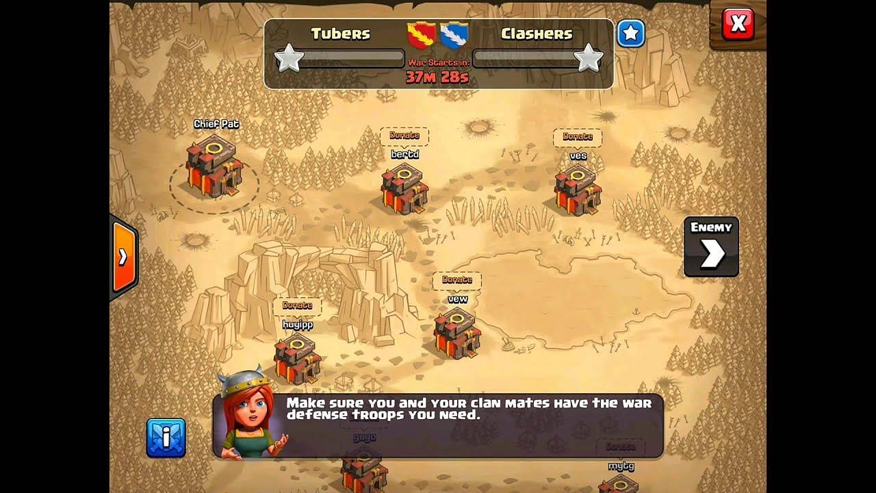 CoC Clan Wars (Image via YouTube/Chief Pat)