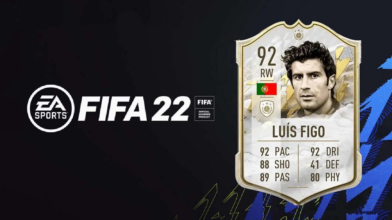 Luis Figo Prime Icon SBC in FIFA 22 (Image via Sportskeeda)