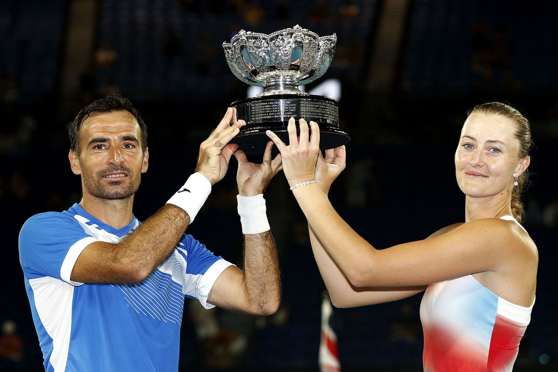 Ivan Dodig and Kristina Mladenovic won their first mixed doubles title as a team