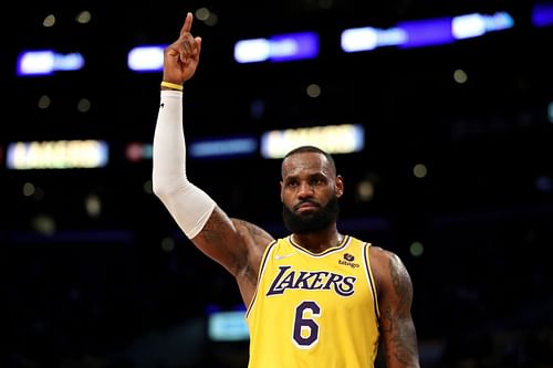 LeBron James of the Los Angeles Lakers.