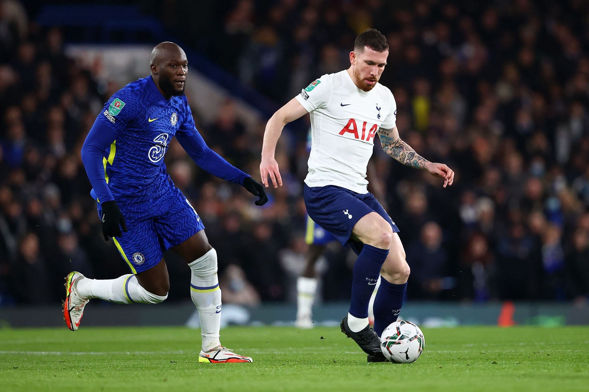 Romelu Lukaku (left) could be a key player against Spurs.