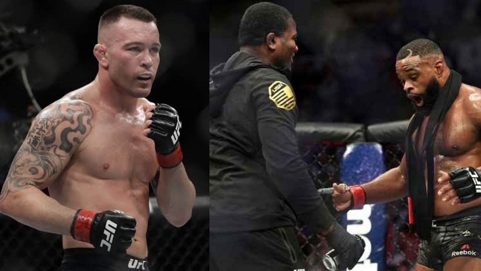 Colby Covington (left) and Tyron Woodley (right)