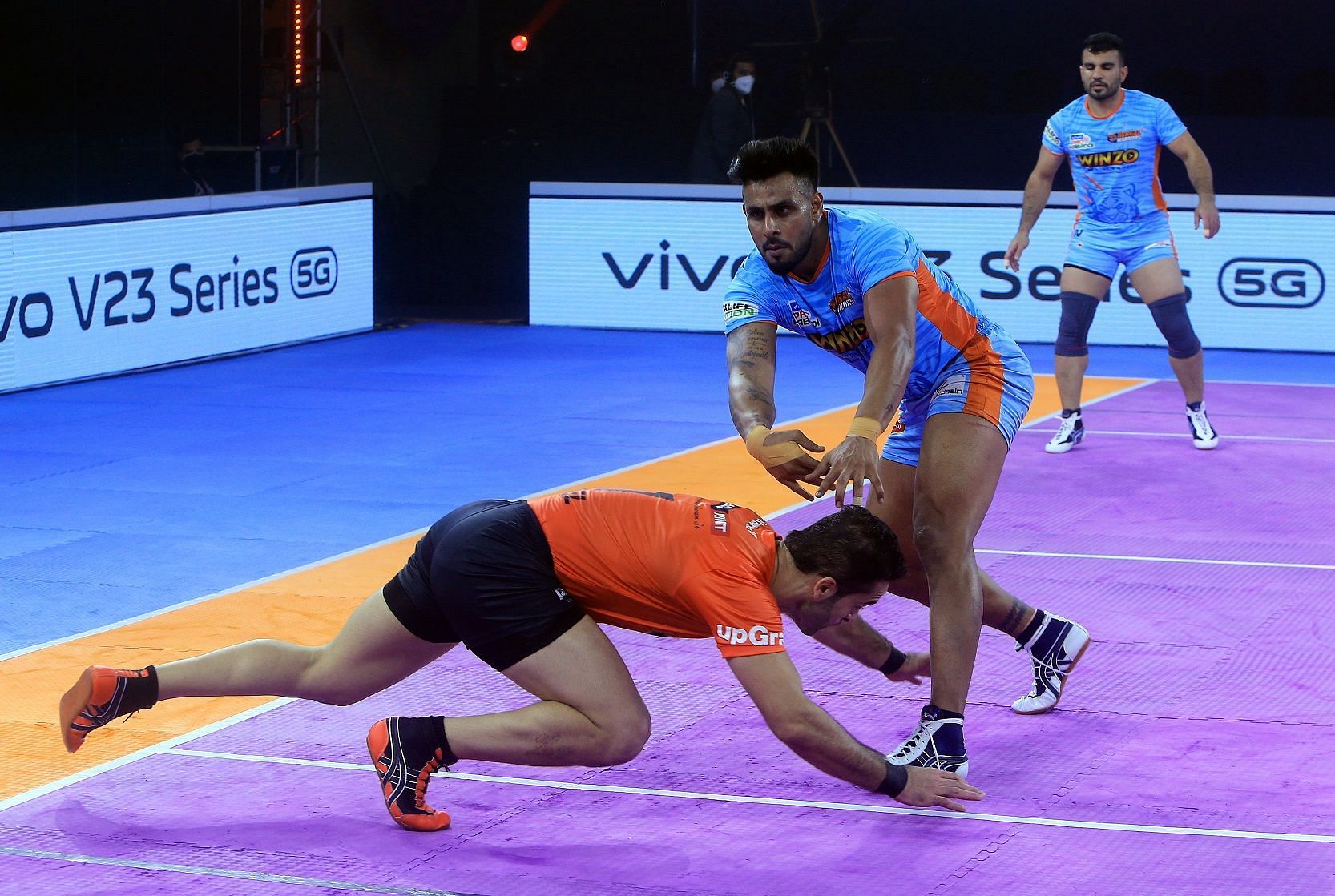 PKL 8 में इस हफ्ते टूर्नामेंट का आधा सफर समाप्त हो जाएगा (Photo: Pro Kabaddi League)