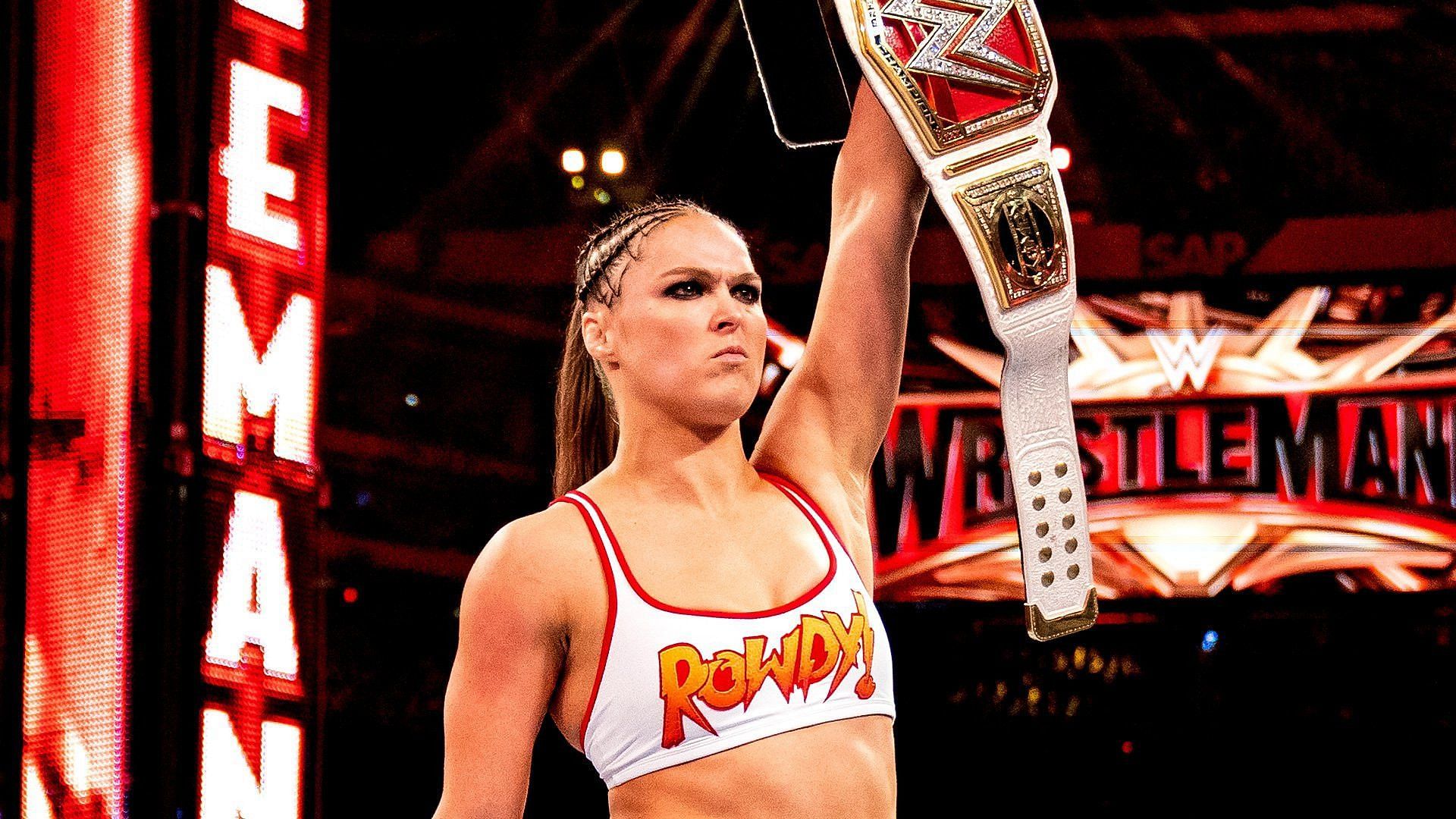 Ronda won her first WWE championship at Summerslam 2018