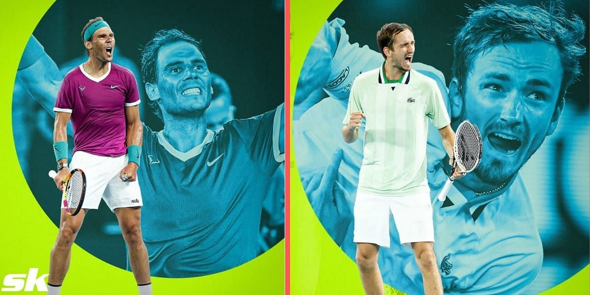 Rafael Nadal (L) &amp; Daniil Medvedev