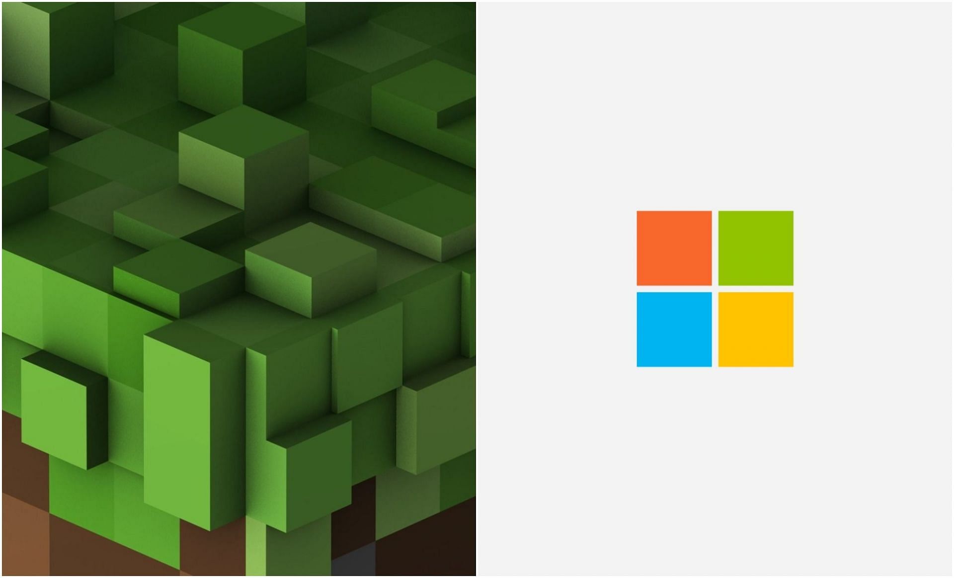 Minecraft هي رسميًا جزء من Microsoft (الصورة عبر Minecraft (يسار) ومايكروسوفت (يمين))