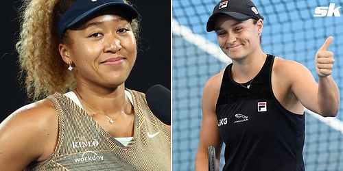 Naomi Osaka and Ashleigh Barty