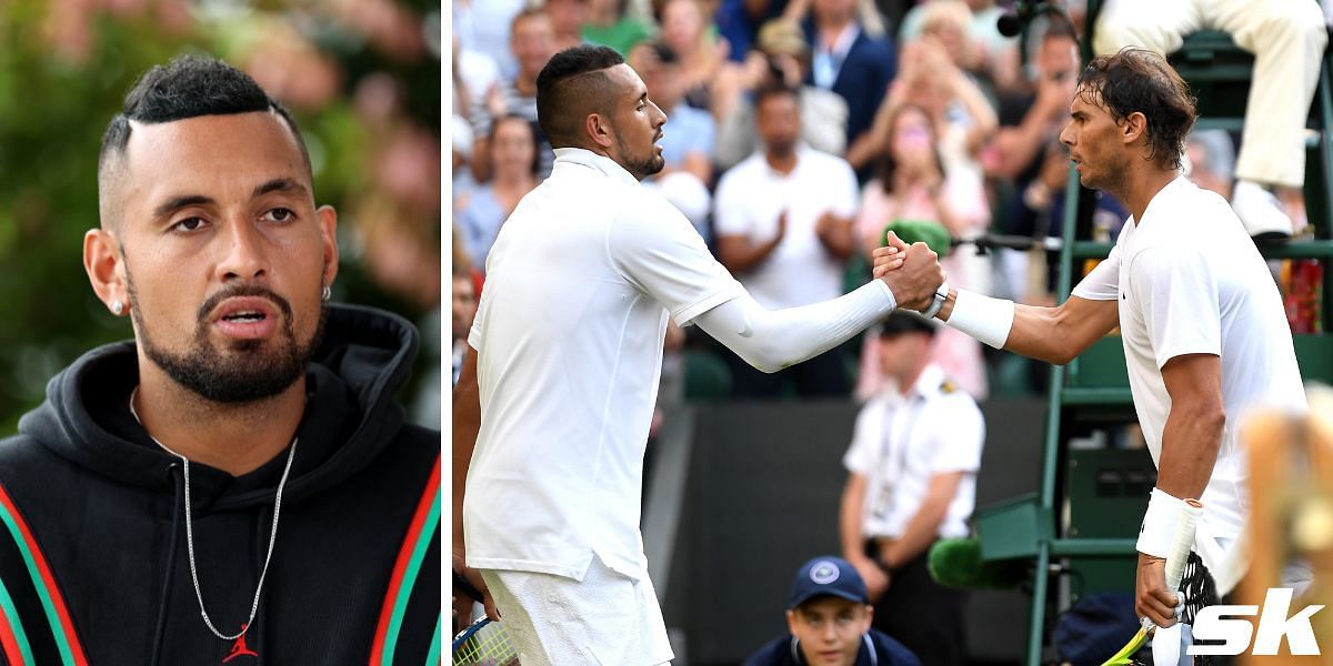 Rafael Nadal beat Nick Kyrgios in four sets at Wimbledon 2019