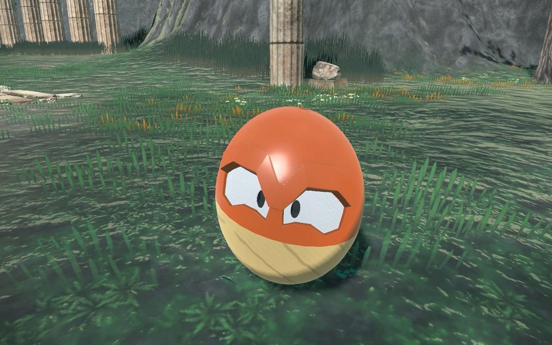 Hisuian Voltorb will be evolving to an Hisuian form for Electrode (Image via Game Freak)