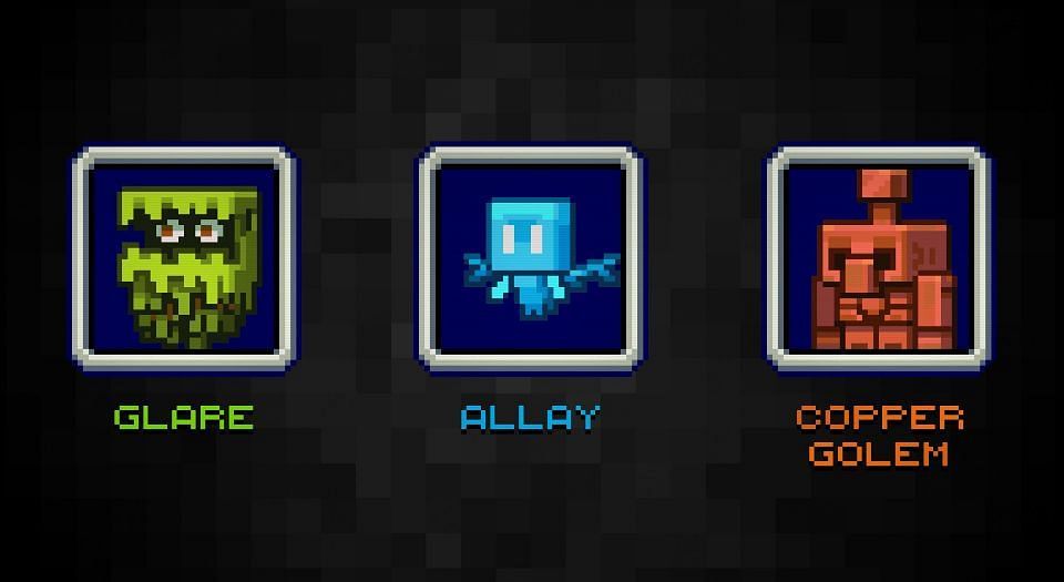 The Allay defeated the Copper Golem and the Glare (Image via Mojang)