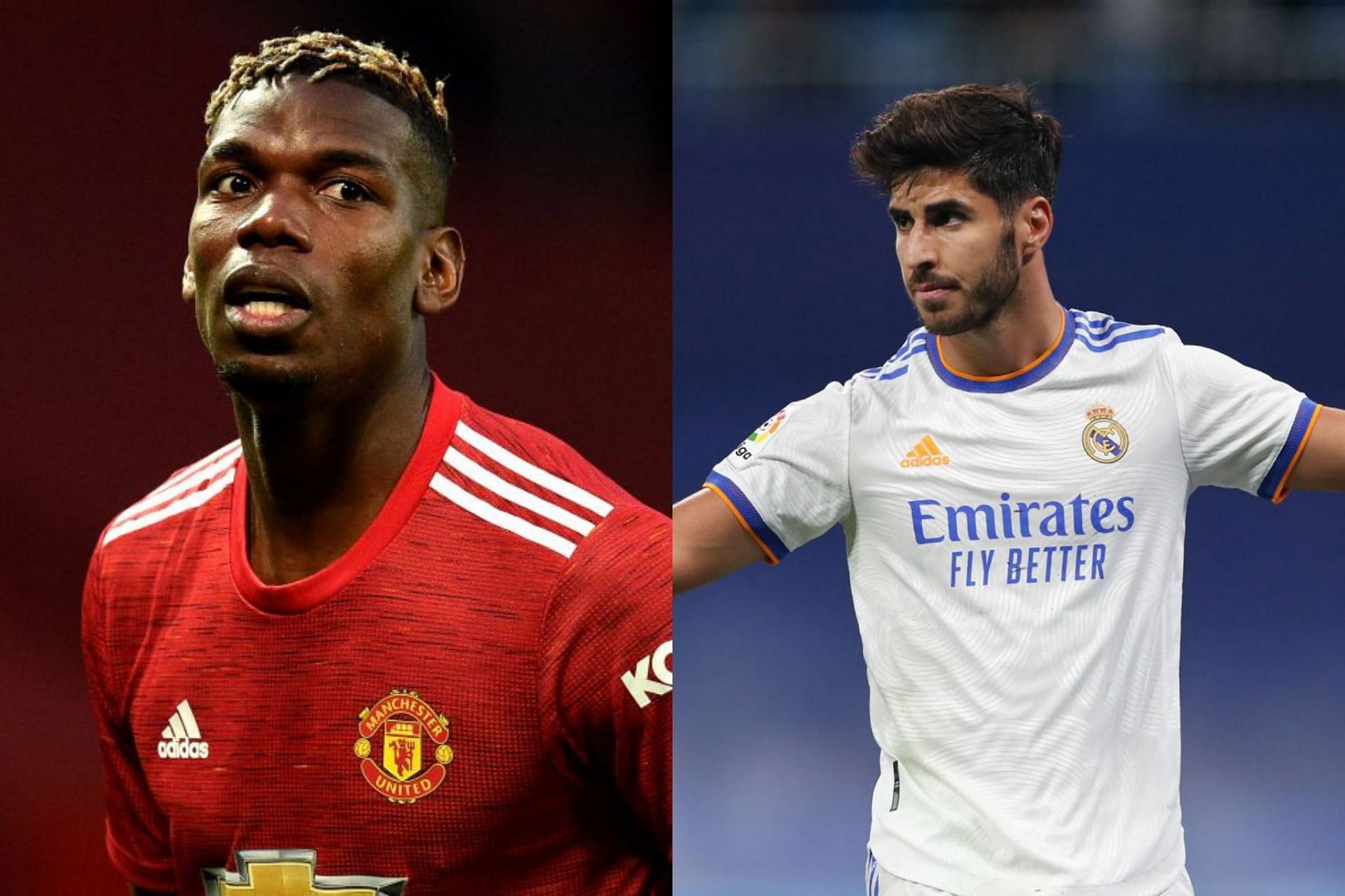 Paul Pogba (left) and Marco Asensio (right) have been quite inconsistent with their performances.