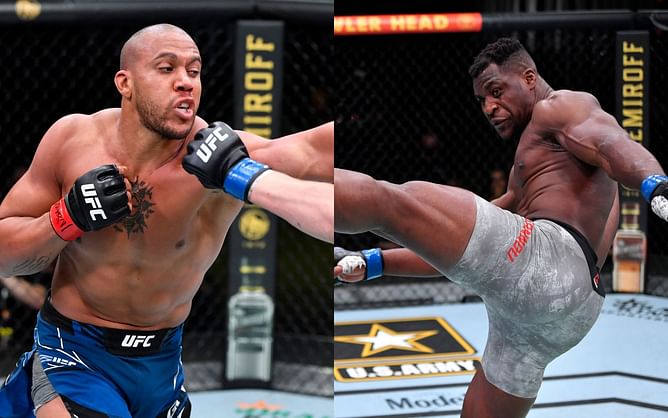 Ciryl Gane denies Francis Ngannou's head kick KO claim - "That's completely false"