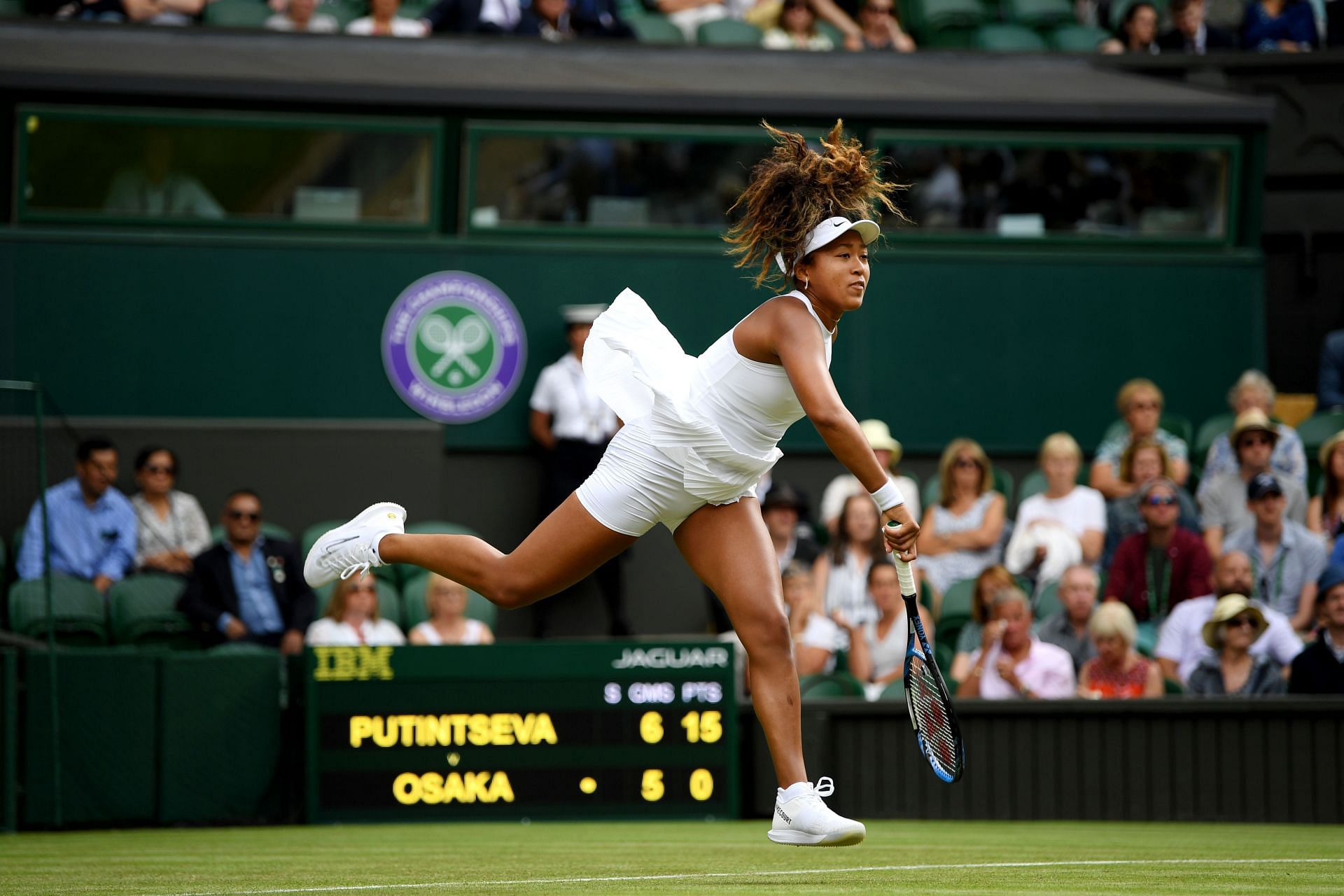 Naomi Osaka's last appearance on a grasscourt came at Wimbledon 2019