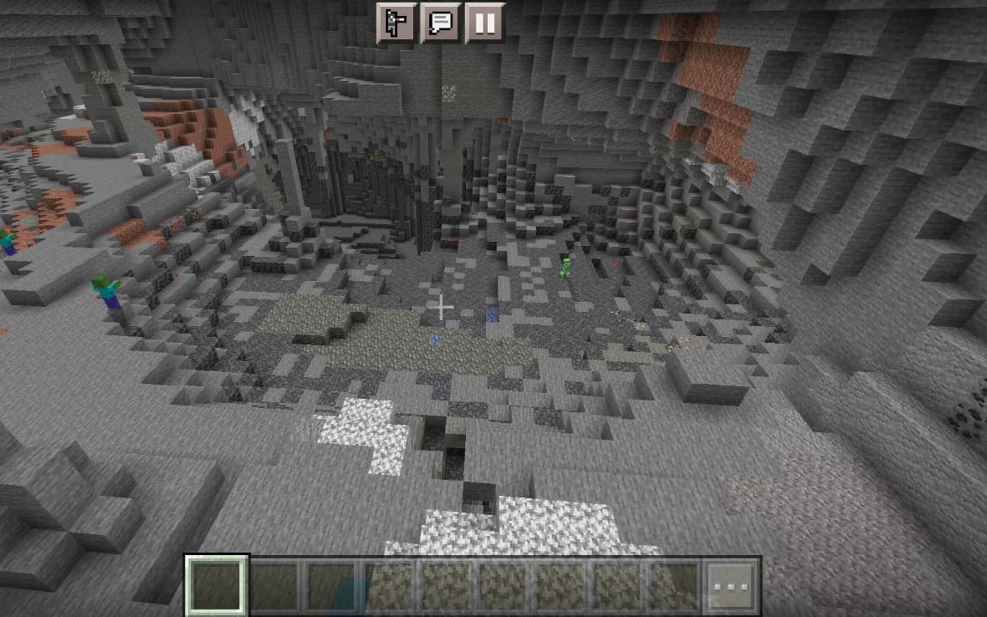 Cave with plenty of iron (Image via Minecraft)