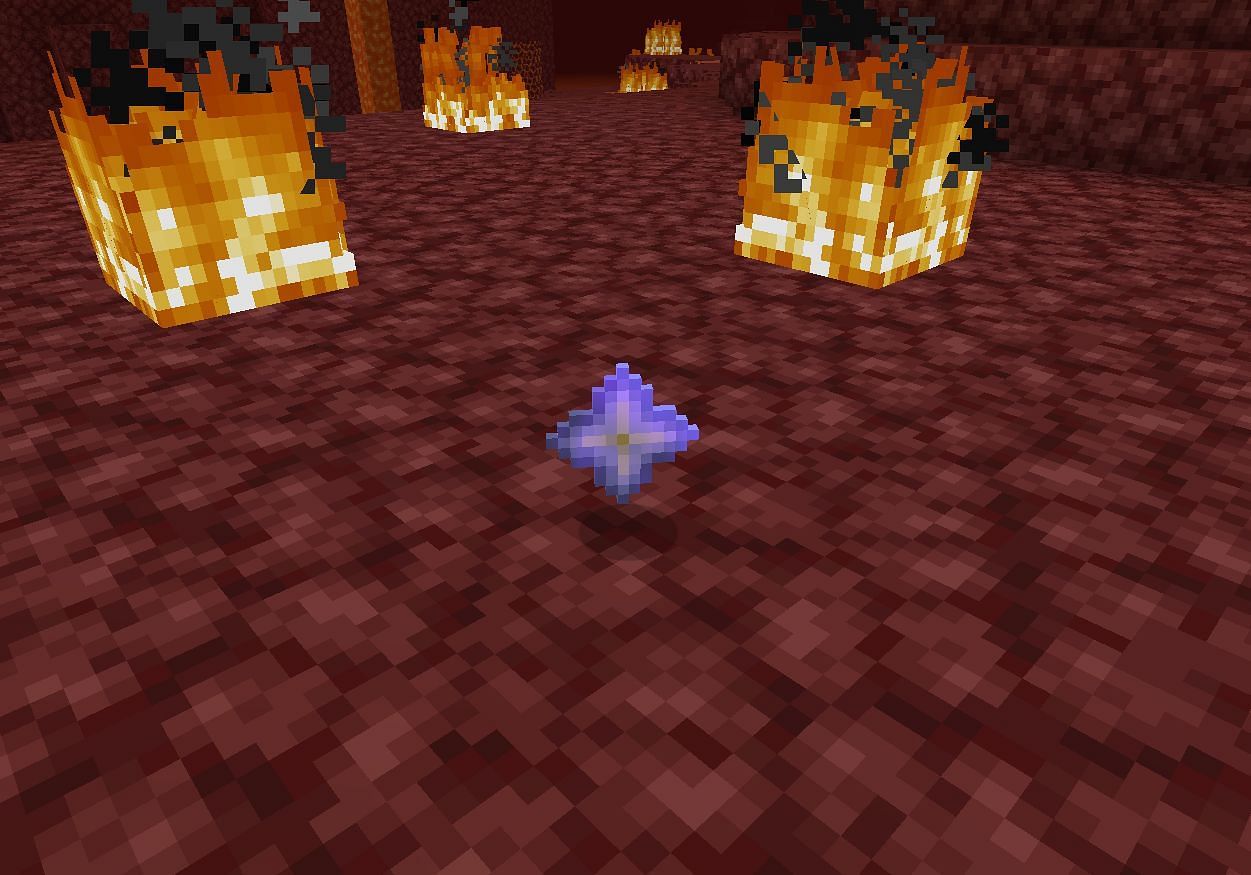 Nether star dropped by the Wither (Image via Minecraft)