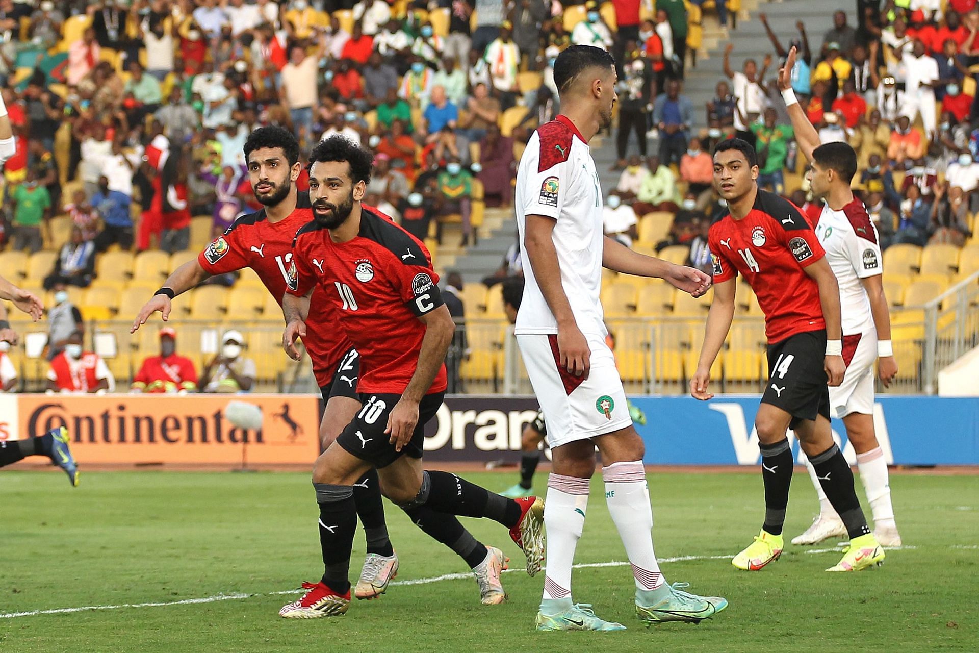 Egypt booked their semi-final spot after beating Morocco