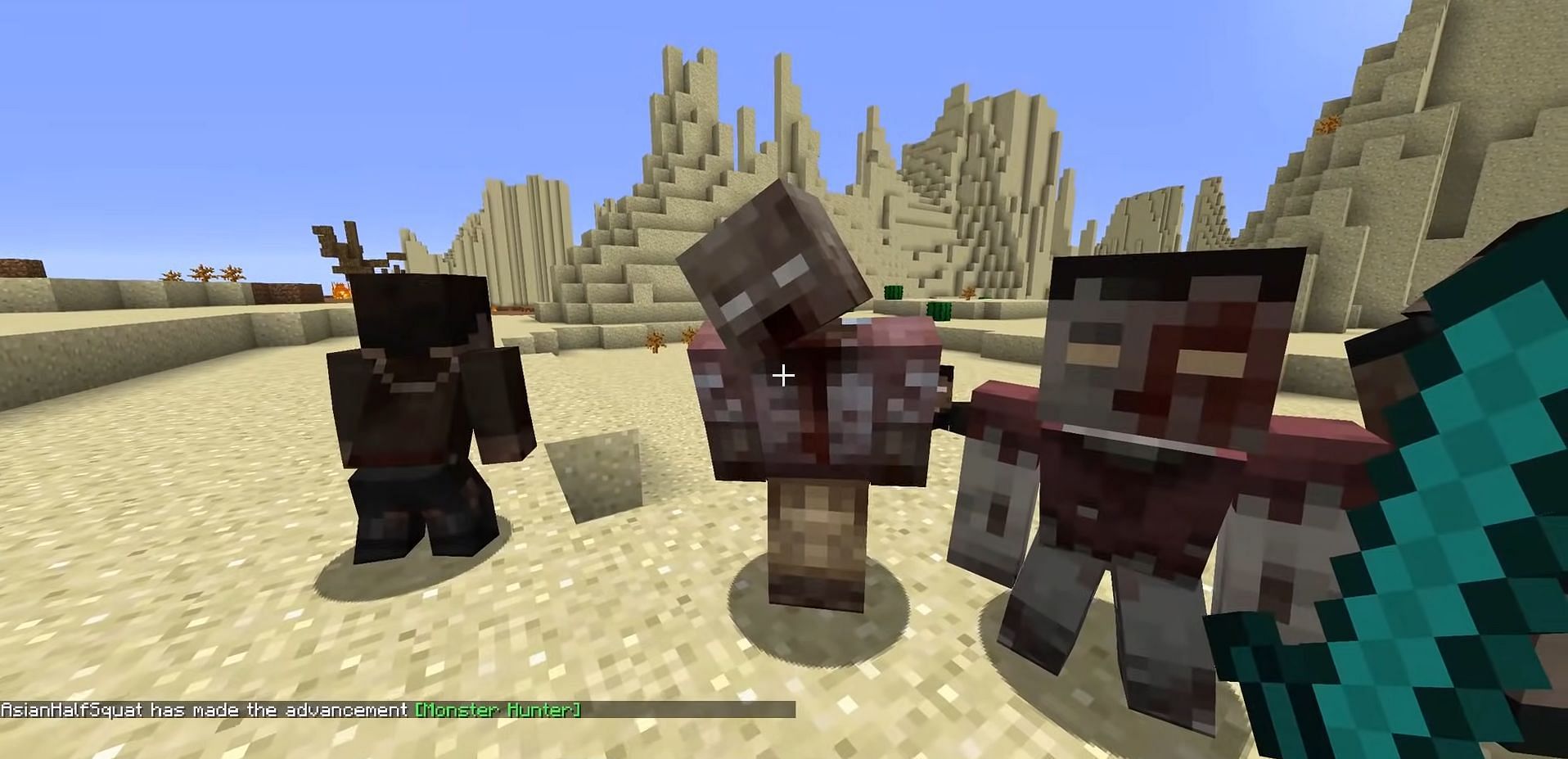 Resource packs can alter Minecraft in many different ways, such as modifying zombie mobs (Image via Mojang)