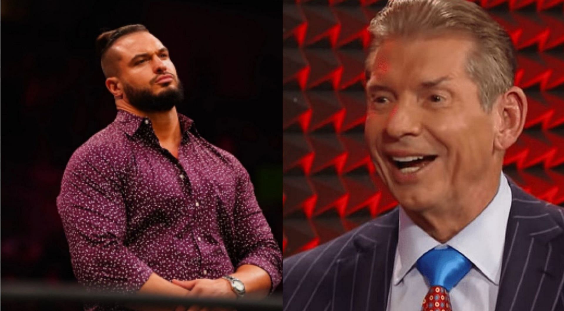 Wardlow (left) and Vince McMahon (right)