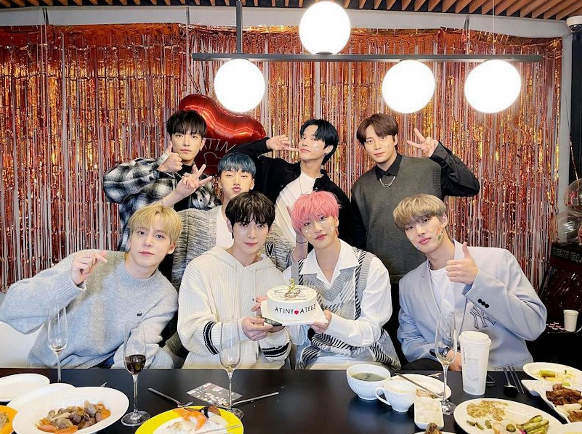 K-pop boy group ATEEZ (Image via Instagram/@ateez_official)