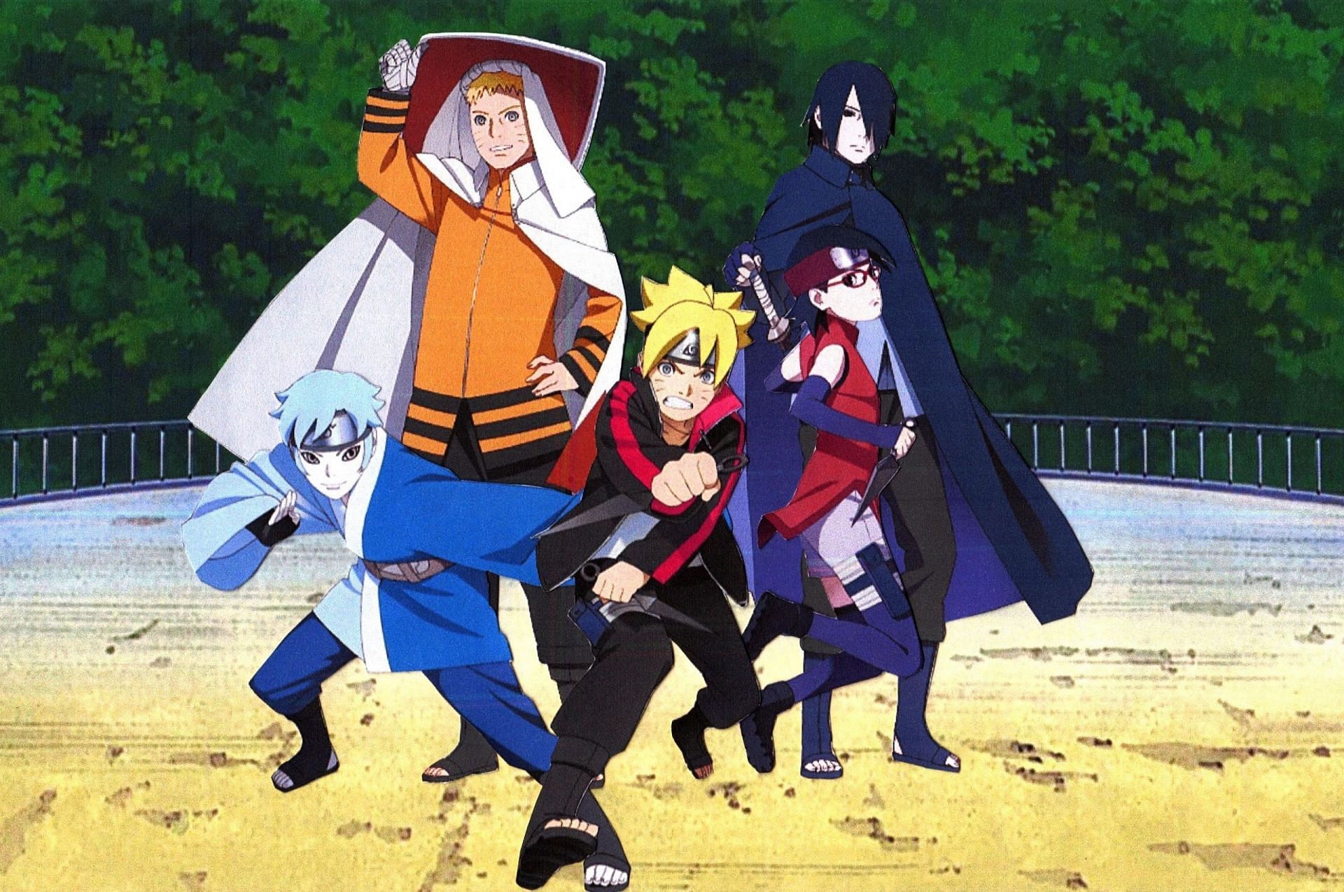 Naruto and Sasuke with Team 7 (Image via Studio Pierrot)