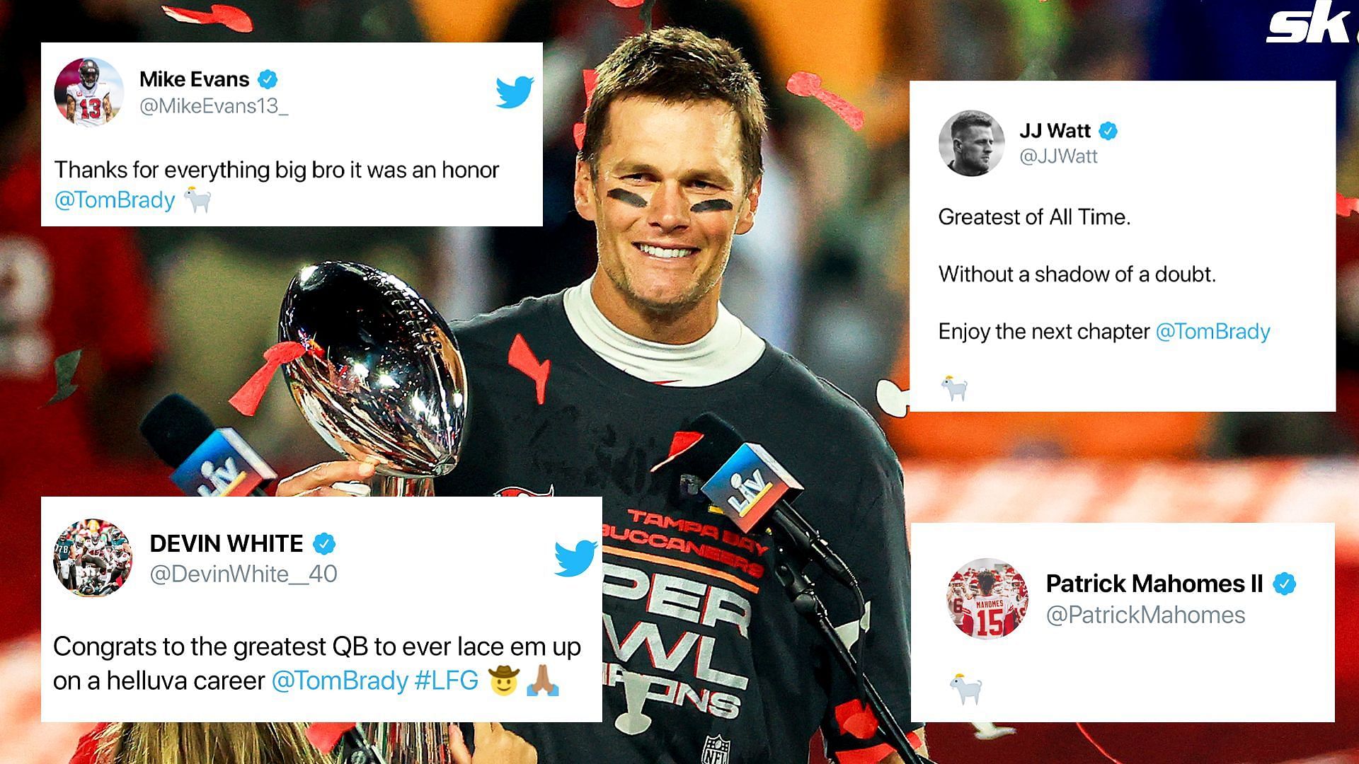 Tributes pour in for Tom Brady, followinge retirement