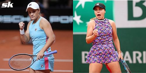 Ashleigh Barty and Sofia Kenin.