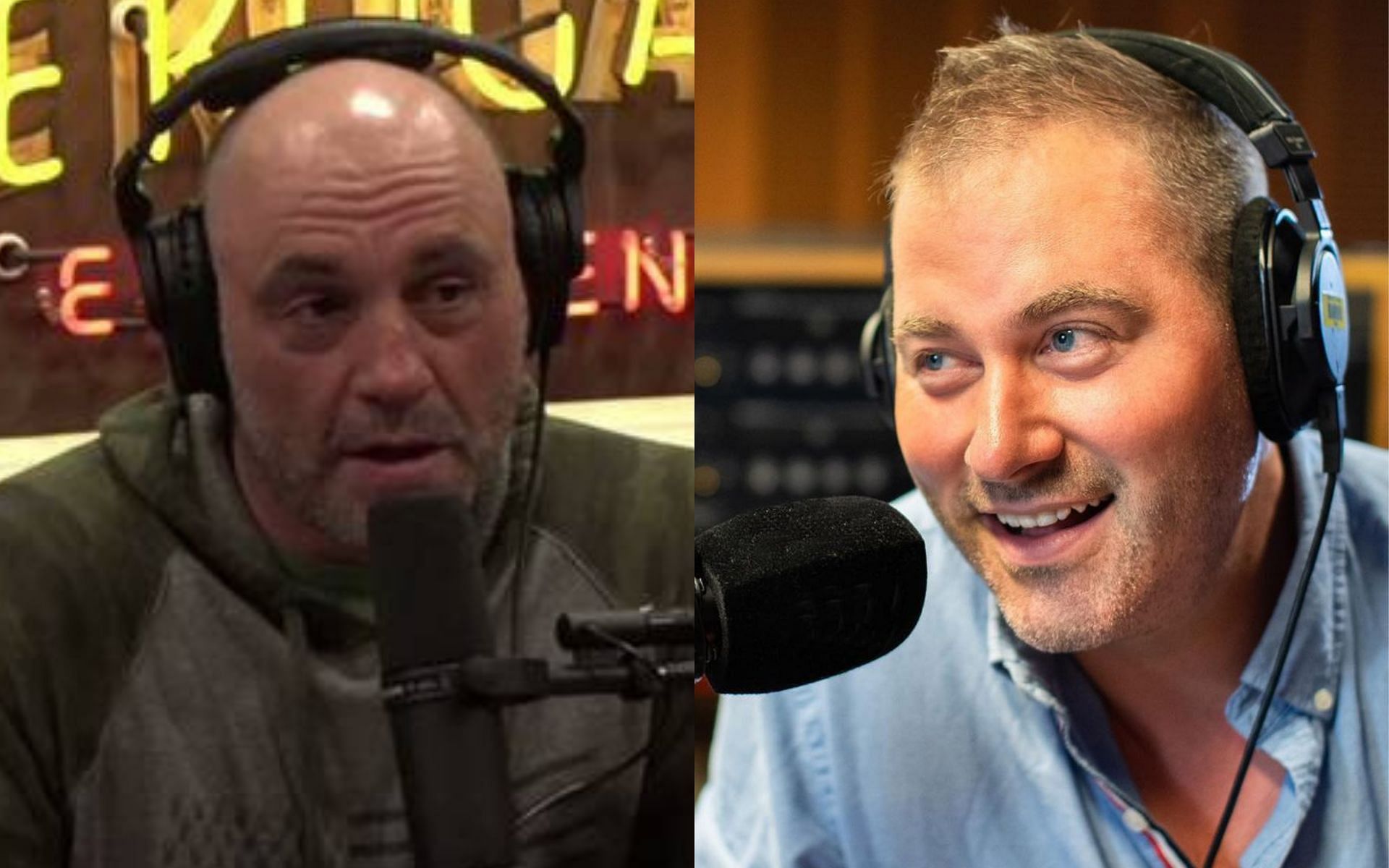 Joe Rogan (left) and Josh Szeps (right) [Image via @joshszeps on Instagram]