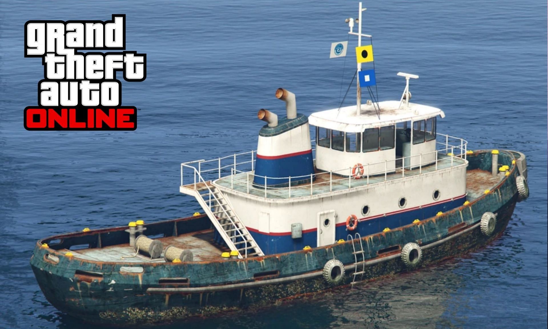 Most players will never be caught manning this boat (Image via Rockstar Games)