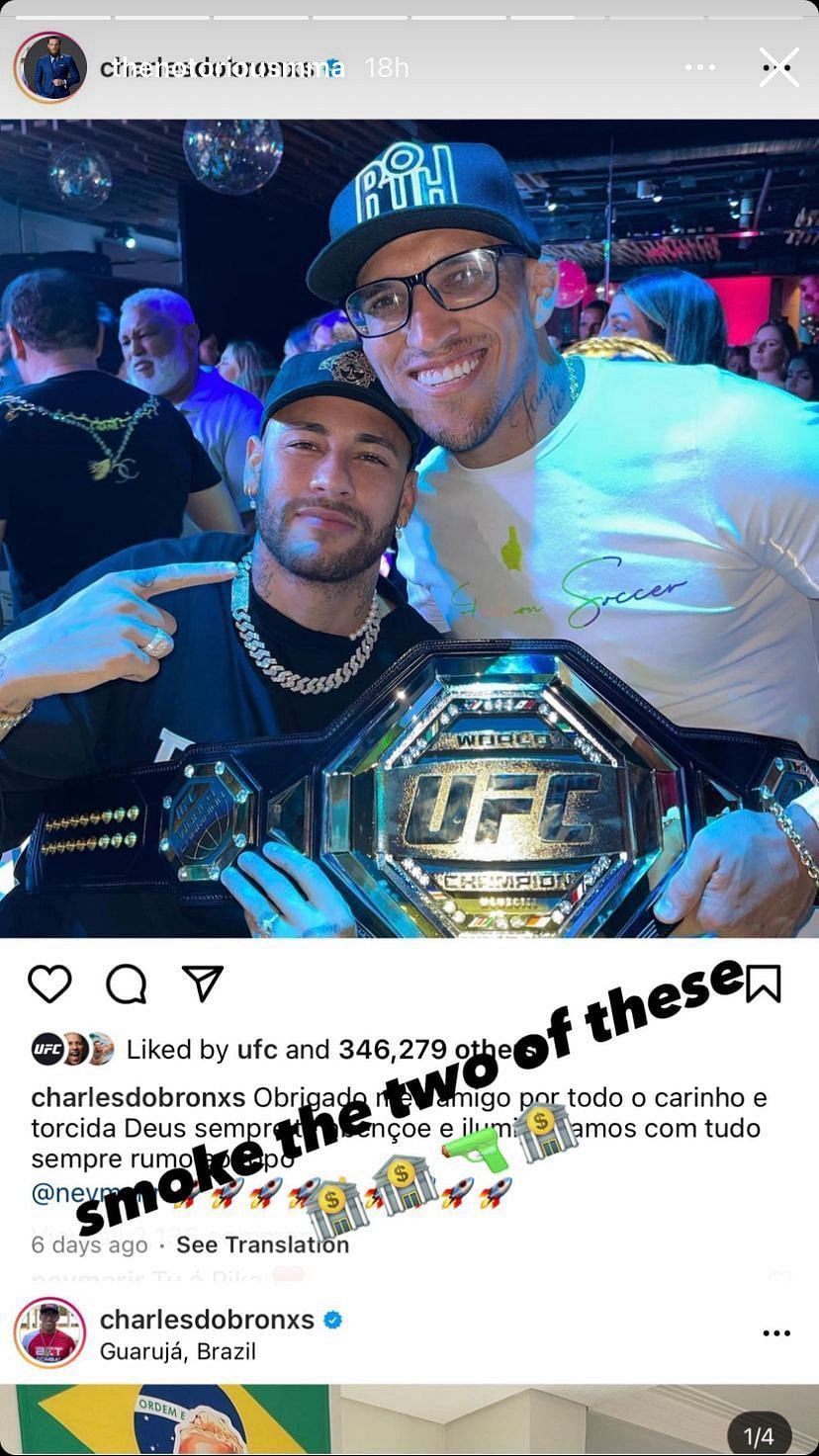 Conor McGregor takes aim at Neymar and Charles Oliveira