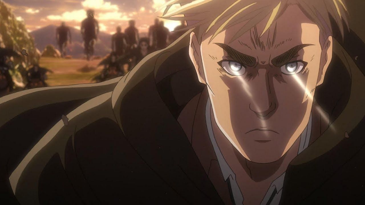 Erwin as seen in the Attack on Titan anime. (Image via WIT Studio)
