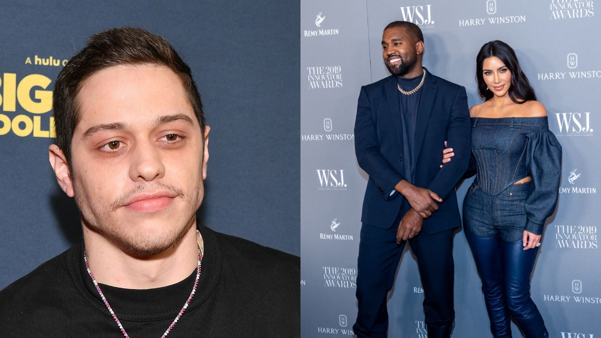 Pete Davidson beefed up his security after Kanye West released a diss track referencing his name (Image via Getty Images/Dia Dipasupil/Mark Sagliocco)