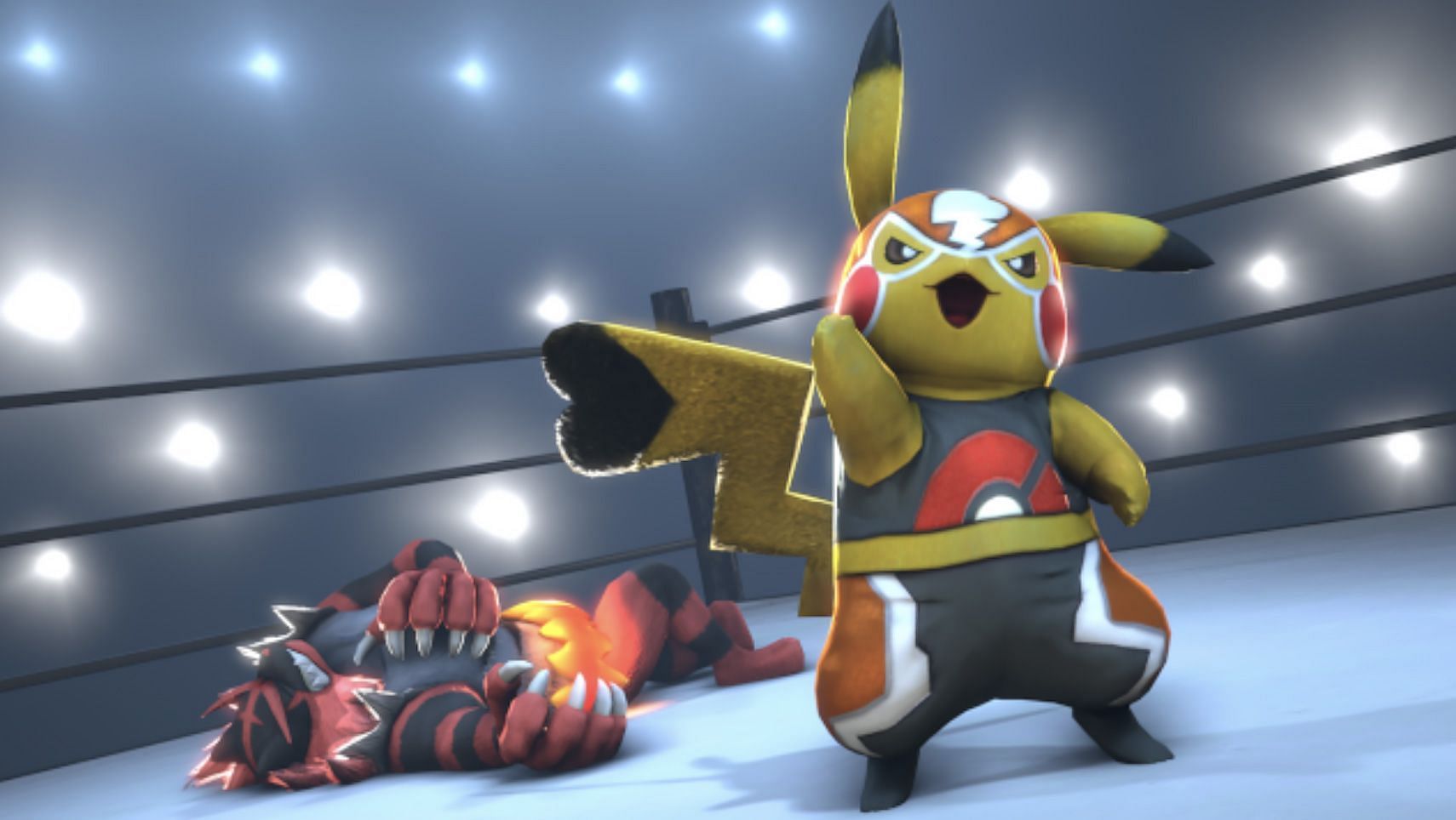 Pikachu Libre is one of many Pikachu variants in the game (Image via Game Freak)