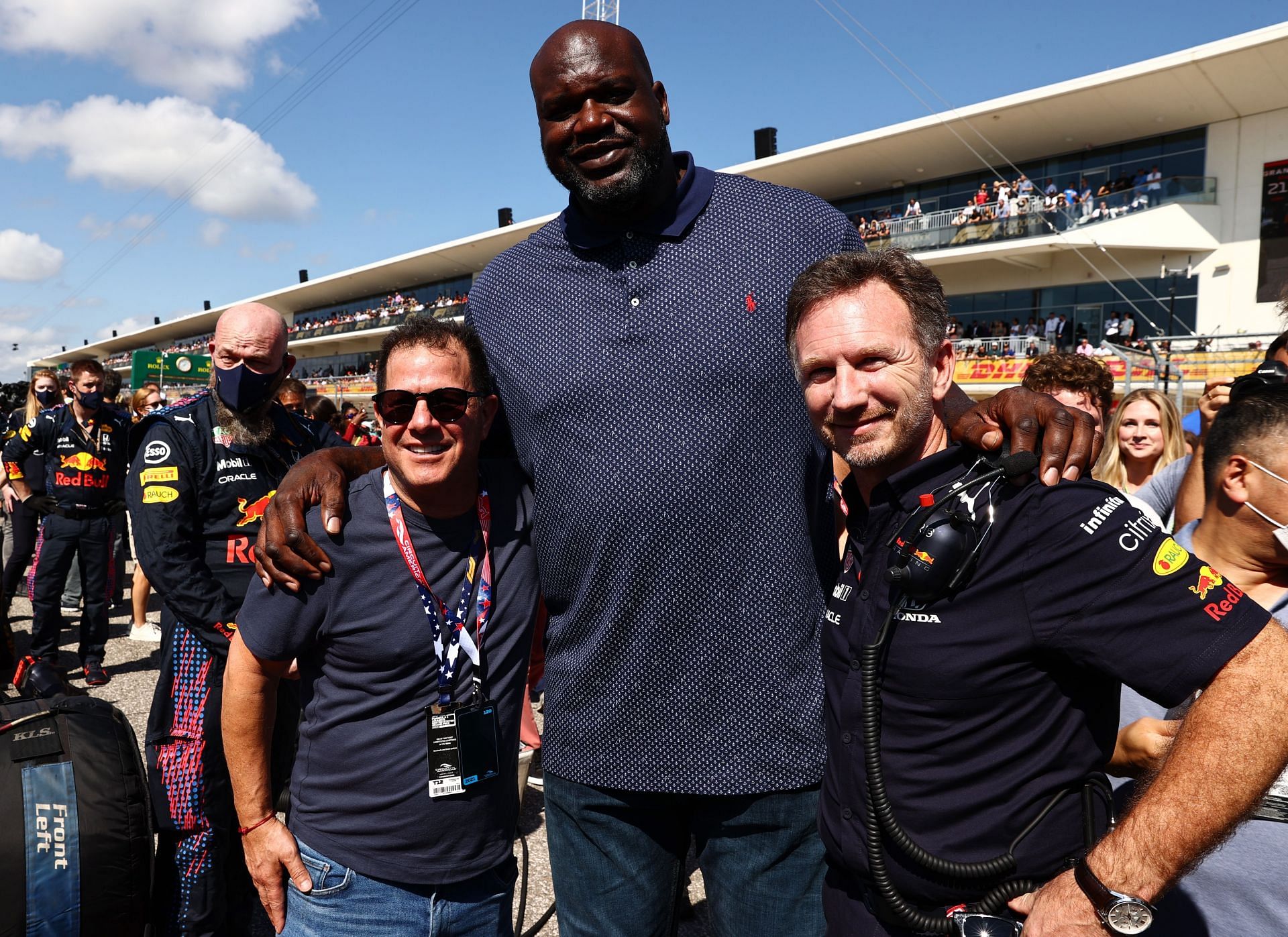 Shaquille O&#039;Neal with Christian Horner