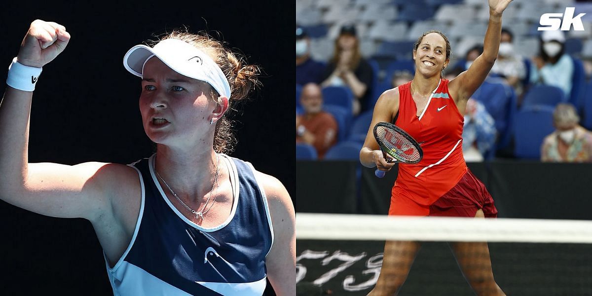 Barbora Krejcikova and Madison Keys at the 2022 Australian Open