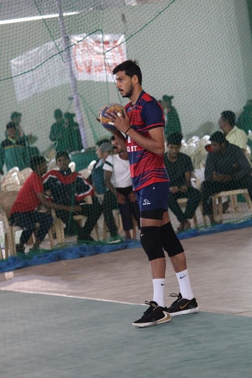 A file photo of Vinit Kumar, who will be in action with Kolkata Thunderbolts in the Prime Volleyball League.