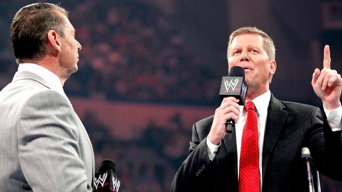 WWE Chairman Vince McMahon with John Laurinaitis
