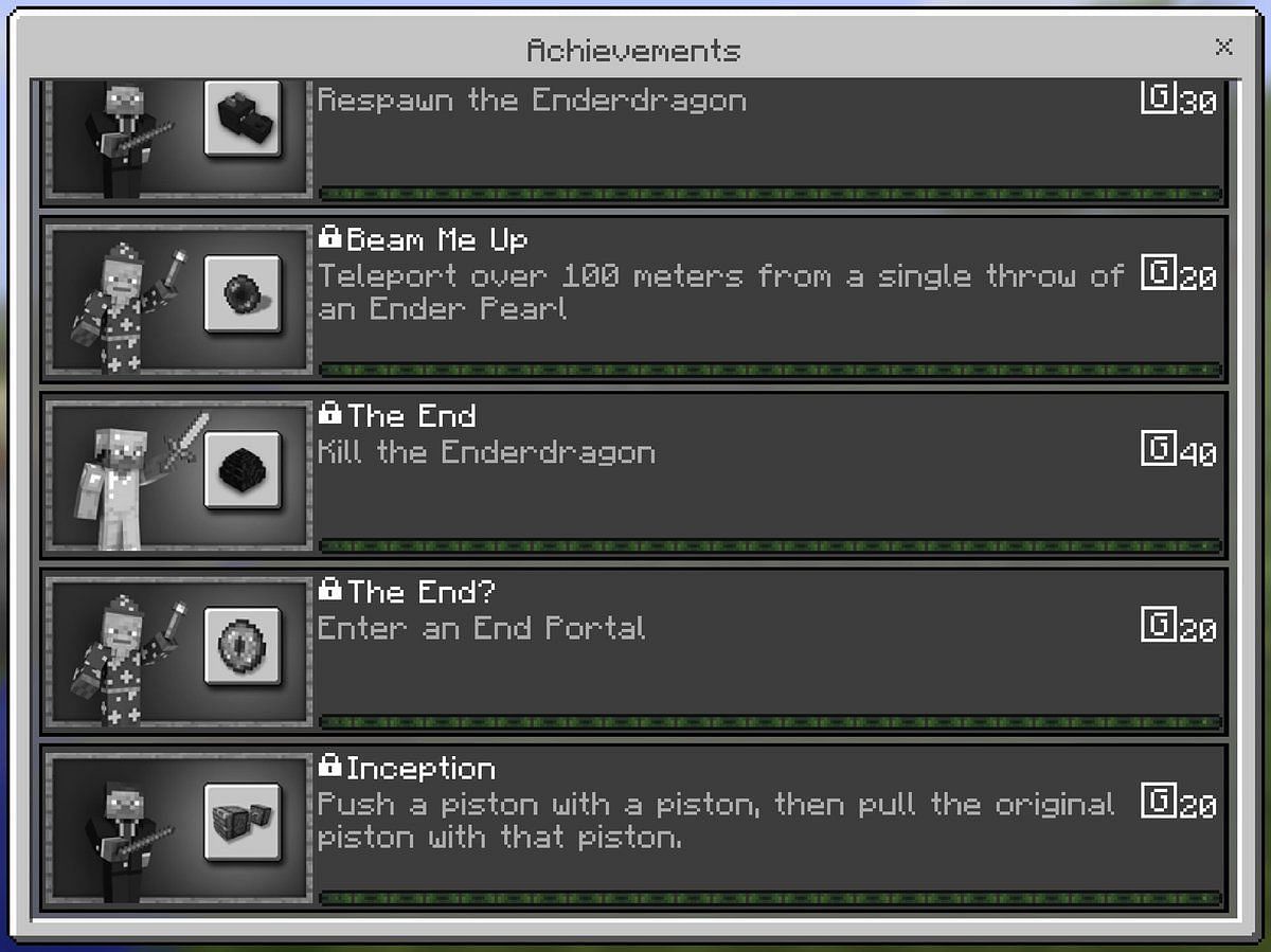 minecraft new achievements 1.21