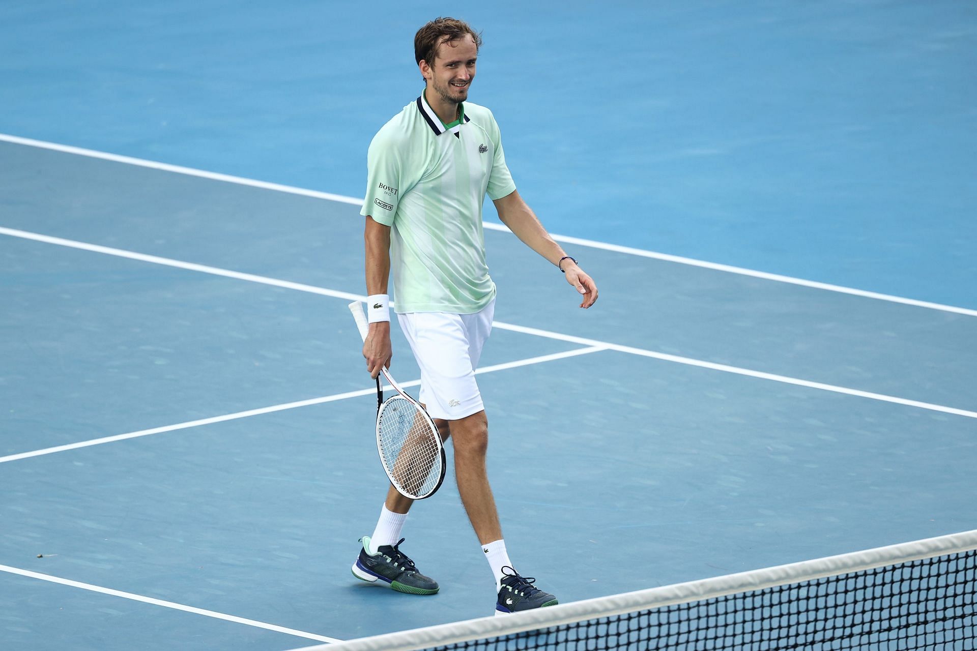 Medvedev at the 2022 Australian Open.