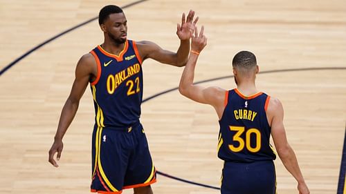 Steph Curry and Andrew Wiggins have been named as starters for the upcoming All-Star game next month. [Photo: Sporting News]