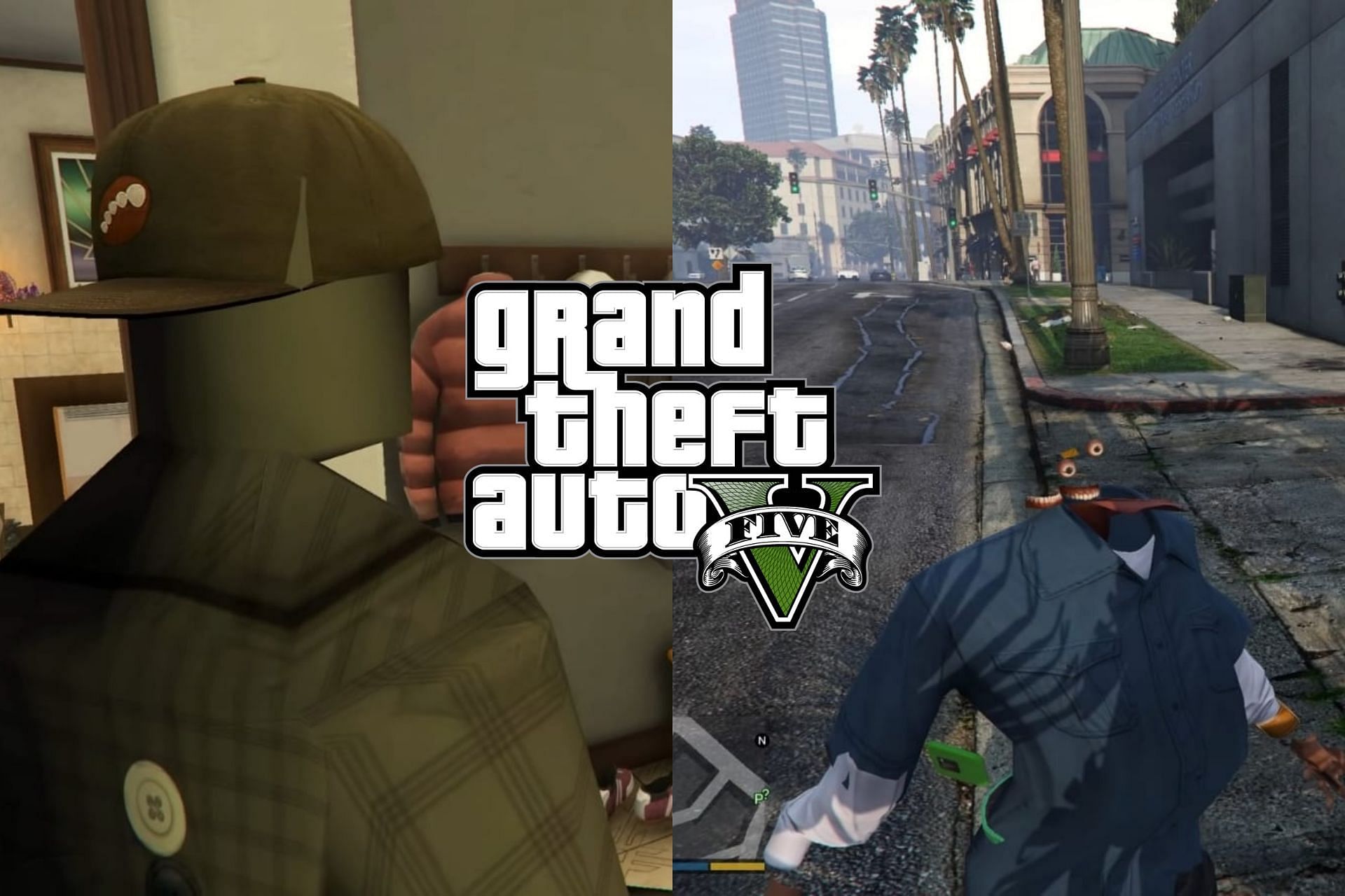 Two graphical abominations thanks to GTA Online&#039;s recent update (Image via DarkViperAU)